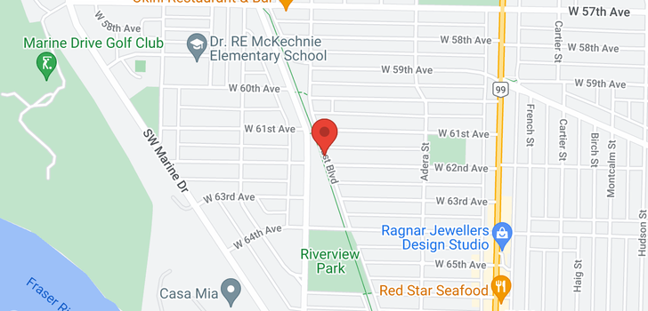 map of 1749 W 62ND AVENUE